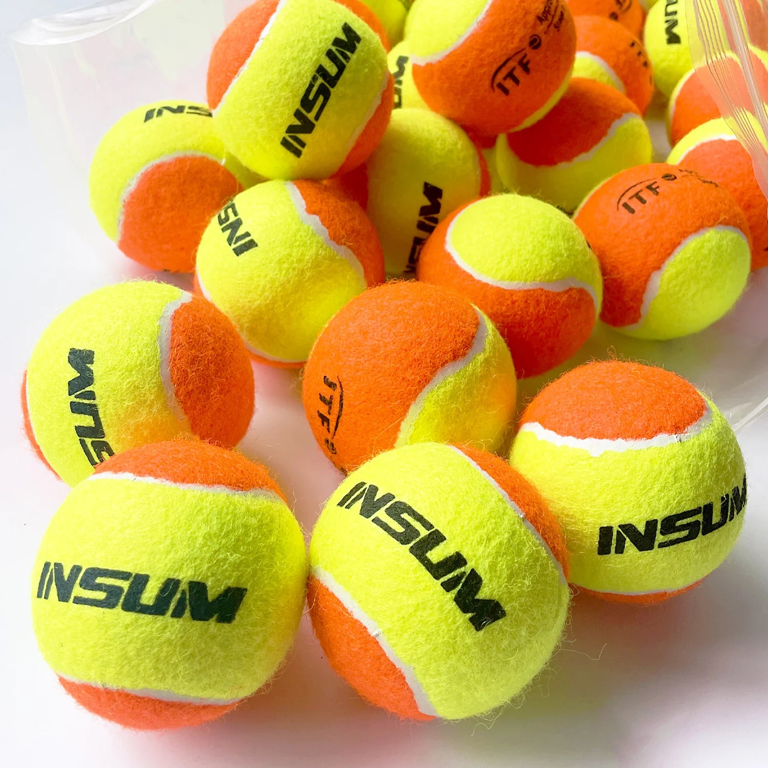 Beach Tennis Ball 2/6/16/25Pcs ITF Approved Stage 2 Sand Court Balls for Beach Tennis50% Low Compression for Beginners PET Dog
