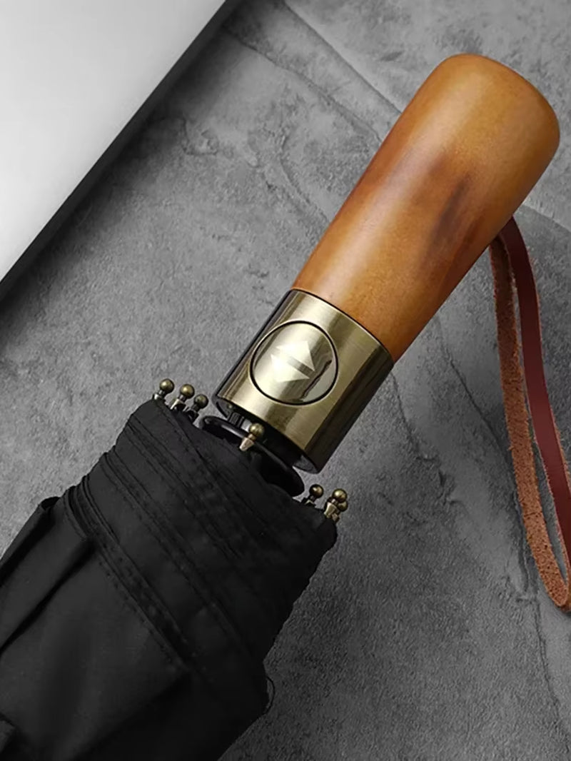 Umbrella Waterproof Double Layer Windproof 10 Bones Umbrella Men Business Style Golf Large Automatic Umbrella