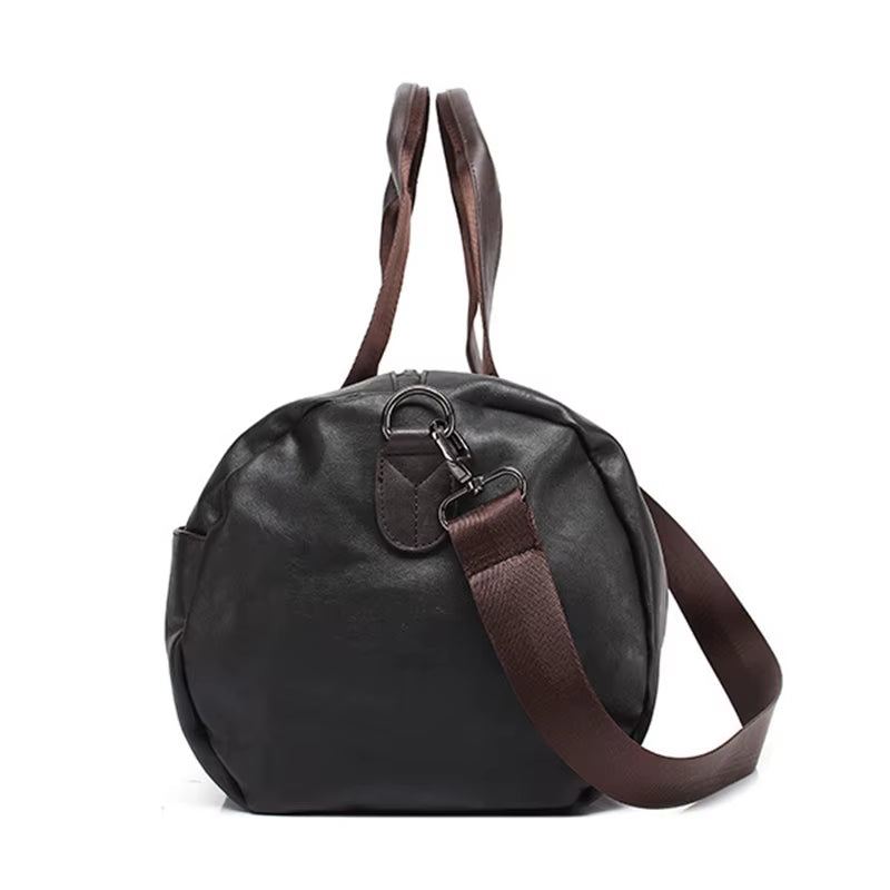 PU Leather Shoulder Bag Fitness Sport Bag Men for Gym Gymsack Travel Handbag Sportsbag Golf Mochila Gym Tas Training Bag Women