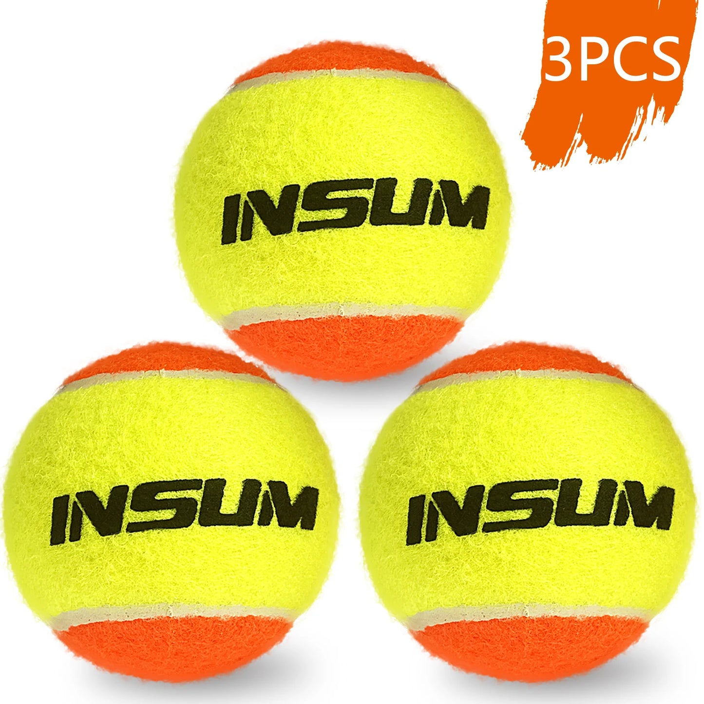 Beach Tennis Ball 2/6/16/25Pcs ITF Approved Stage 2 Sand Court Balls for Beach Tennis50% Low Compression for Beginners PET Dog