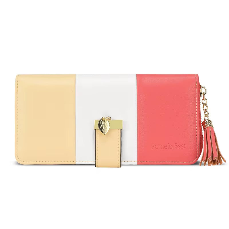 Womens Wallet RFID Blocking Genuine Leather Multi Credit Card Large Capacity Zip around Clutch Travel Purse Wristlet