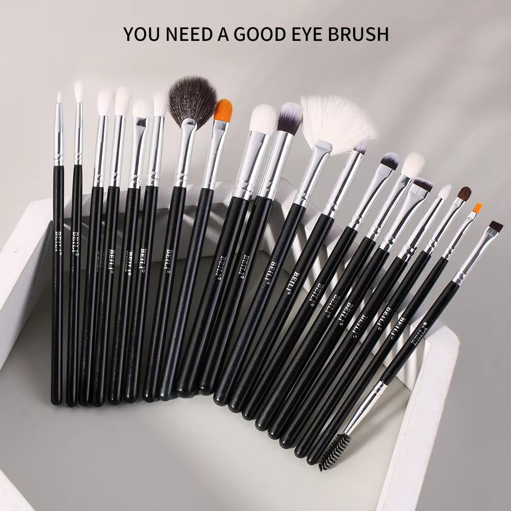 Goat Makeup Brush Set Eyeshadow Makeup Brushes Professional Foundation Blending Eyebrow Fan Blush Brosse Maquiagens
