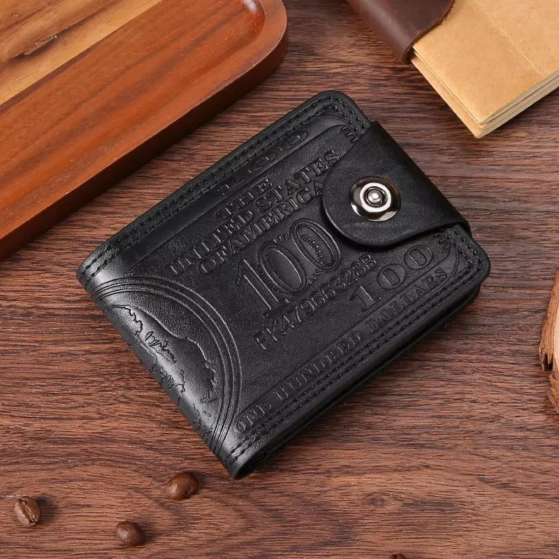 Men'S Wallets Hasp Male PU Wallet Card Holder Coin Pocket Purse Cartera Hombre