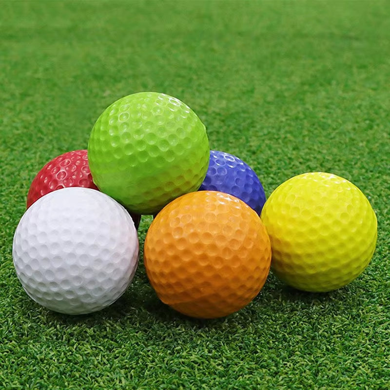 5Pcs PU Foam Solid Sponge Soft Golf Balls for Indoor Golf Practice Ball 4.27Cm/1.68Inch Children'S Toys Golf Accessories