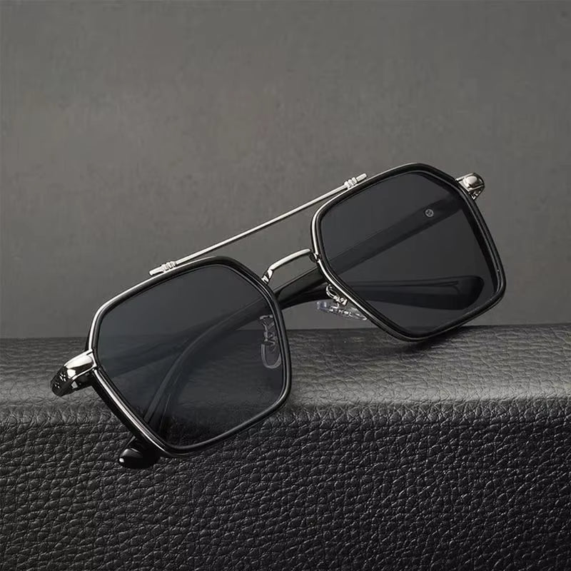 Men's Vintage Fashion Sunglasses - Professional Day/Night Driver Eyewear with UV400 Protection