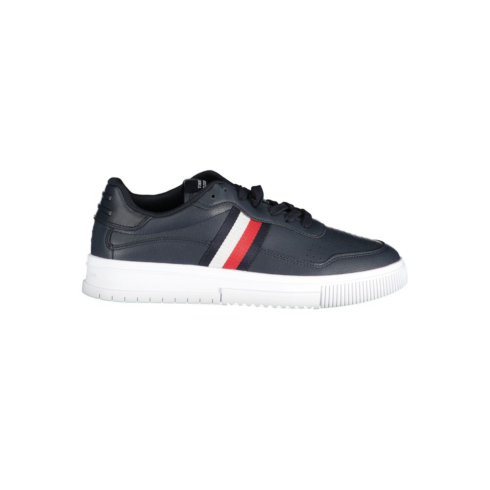 Tommy Hilfiger Blue Leather Men Sneaker
