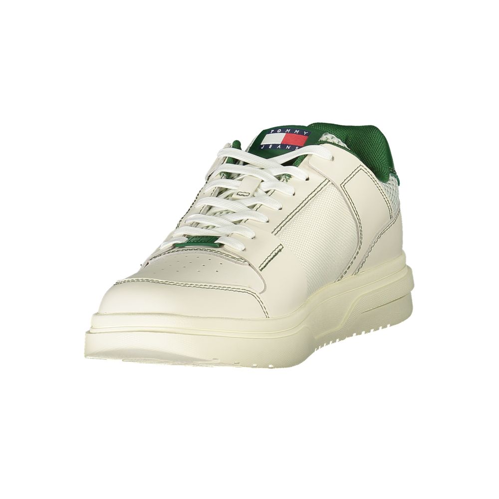 Tommy Hilfiger Green Leather Men Sneaker