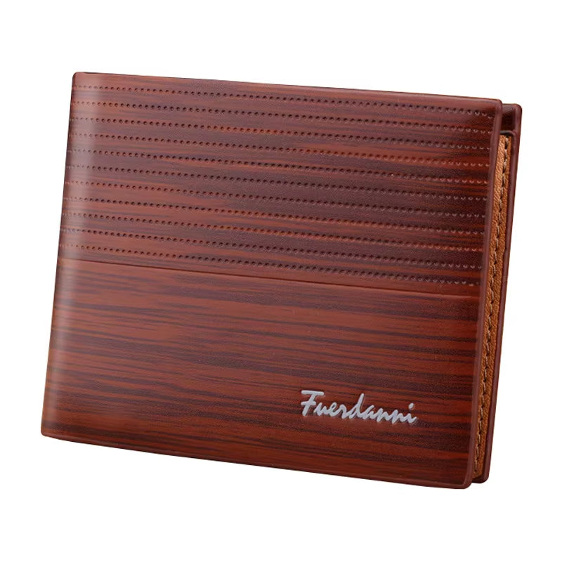 Wallet for Men Short Casual Carteras Business Foldable Wallets PU Leather Male Billetera Hombre Luxury Small Zipper Coin Purse