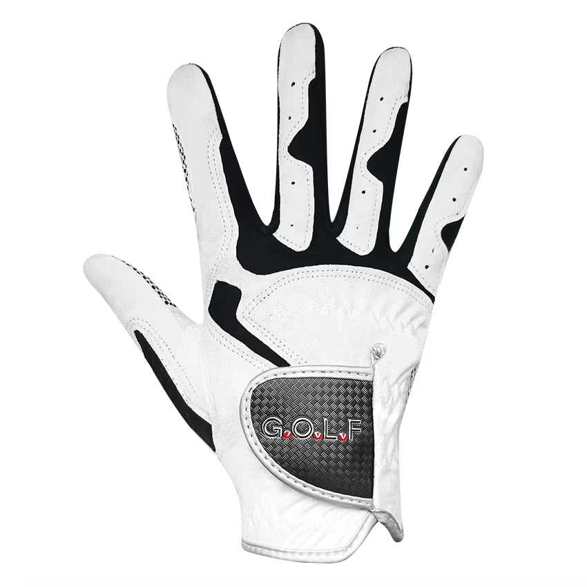 Men'S Golf Glove One Pc Pair 2 Color Options Improved Grip System Cool Comfortable Blue White Color Left Right Hand NEW
