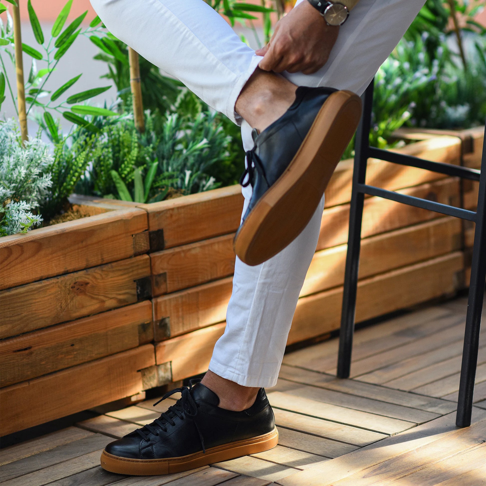 Raar Wear Geon Leather Sneaker for Men, Handmade Leather Sneakers, Casual Leather Sneakers, Genuine Leather Shoes, Leather Tie Sneakers Men