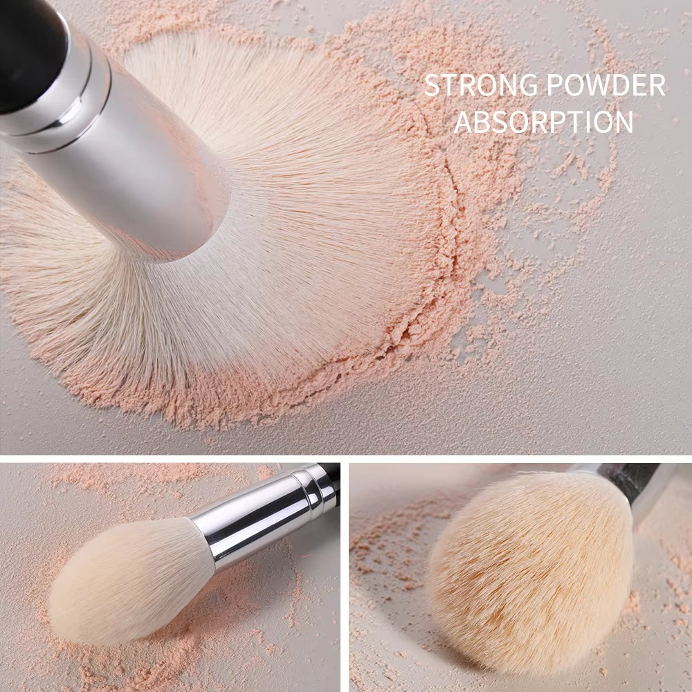 Goat Makeup Brush Set Eyeshadow Makeup Brushes Professional Foundation Blending Eyebrow Fan Blush Brosse Maquiagens