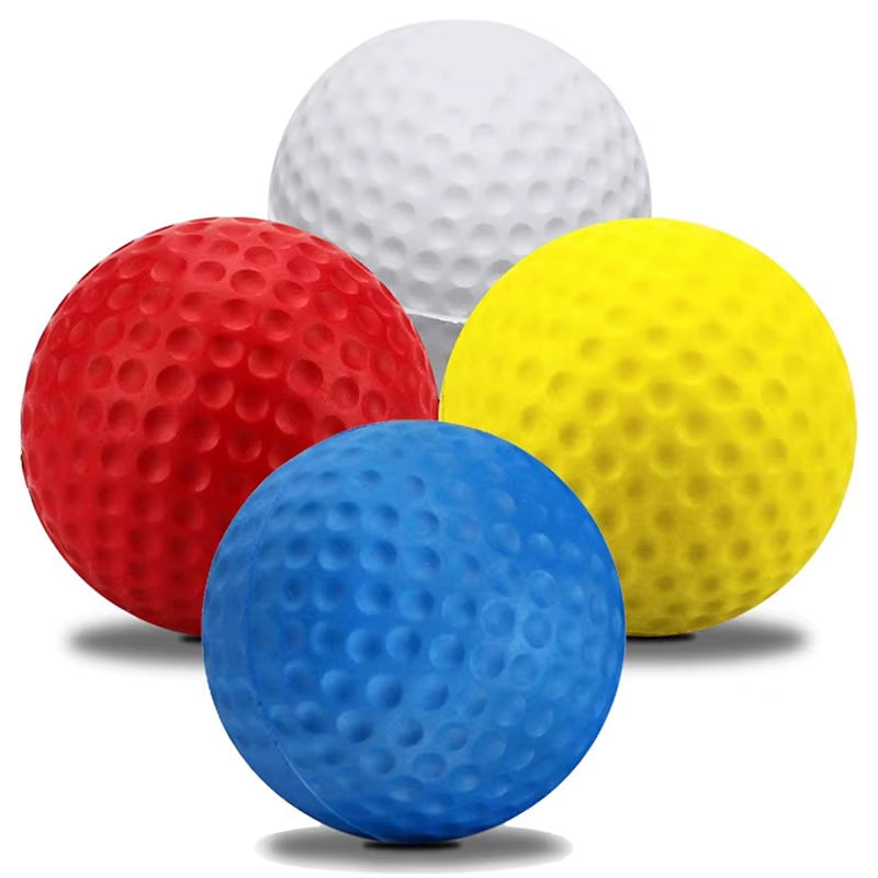 5Pcs PU Foam Solid Sponge Soft Golf Balls for Indoor Golf Practice Ball 4.27Cm/1.68Inch Children'S Toys Golf Accessories