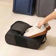 Portable Golf Shoe Bag Oxford Cloth Shoe Carrier Bags Breathable Lightweight Golf Handbag Dustproof Football Tennis Shoe Bag