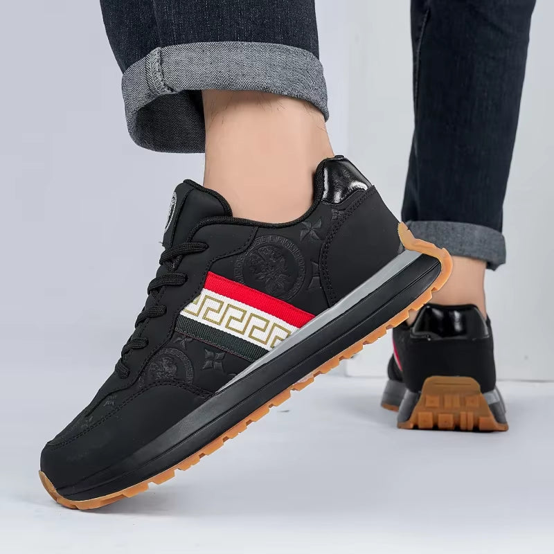 Genuine Leather Casual Shoes Men Designer Luxury Women Tennis Chunky Sneakers Muffin Sport Shoes Man Male Board Footwear